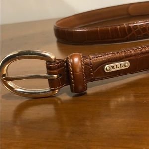 Lauren Ralph Lauren Skinny Brown Belt, Large